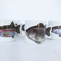 Salamander Taiwan 1991 90's Ceramic Fish Mugs (Sold Individually)