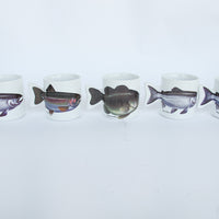 Salamander Taiwan 1991 90's Ceramic Fish Mugs (Sold Individually)