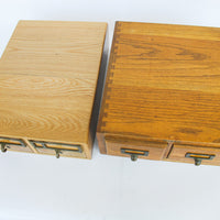 Antique Index Cabinet Card Catalogs (Each Sold Separately)