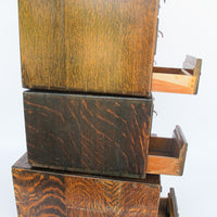 Antique Card Catalog Index Cabinets (Each Sold Separately)
