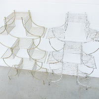 Midcentury Pagoda Flashed Metal Plant Stand Retro MCM Wire Rack (Each Sold Separately)