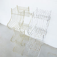Midcentury Pagoda Flashed Metal Plant Stand Retro MCM Wire Rack (Each Sold Separately)