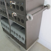 Rolling Industrial Locker Cabinet with 10 Lockers