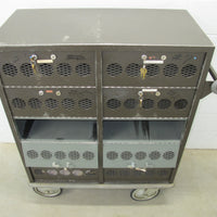 Rolling Industrial Locker Cabinet with 10 Lockers