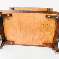 Solid Wood Hand Made Stool with Handle and Bottom Shelf