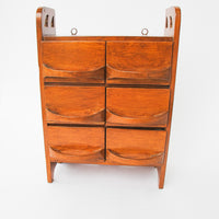 6 Drawer Hand Crafted Wall Organizer