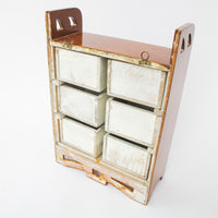 6 Drawer Hand Crafted Wall Organizer