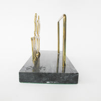 Do it Now Marble and Brass Arch Letter Holder