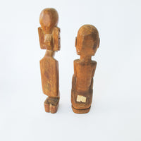 Carved Wood Architectural Figure Statue Sculptures