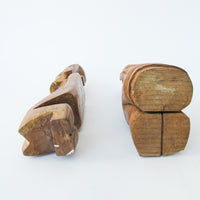Carved Wood Architectural Figure Statue Sculptures