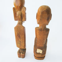 Carved Wood Architectural Figure Statue Sculptures