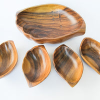 Monkeypod Wood Salad Bowl Set
