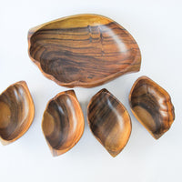 Monkeypod Wood Salad Bowl Set