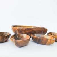 Monkeypod Wood Salad Bowl Set