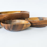 Monkeypod Wood Salad Bowl Set