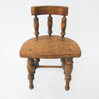 Spindle Back Hand Crafted Wood Stool