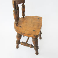 Spindle Back Hand Crafted Wood Stool