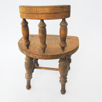 Spindle Back Hand Crafted Wood Stool