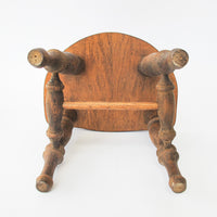 Spindle Back Hand Crafted Wood Stool