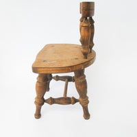Spindle Back Hand Crafted Wood Stool
