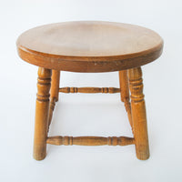 Solid Wood Round Stool