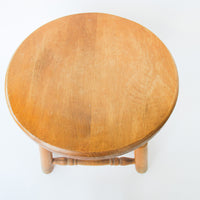 Solid Wood Round Stool