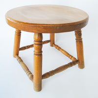 Solid Wood Round Stool