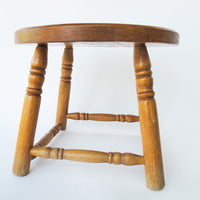 Solid Wood Round Stool