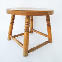 Solid Wood Round Stool