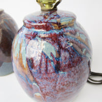 Funihiro Ceramic Lamp Bases with Bright Color Drip Glaze Finish (Sold Separately)
