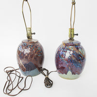 Funihiro Ceramic Lamp Bases with Bright Color Drip Glaze Finish (Sold Separately)