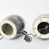 Funihiro Ceramic Lamp Bases with Bright Color Drip Glaze Finish (Sold Separately)