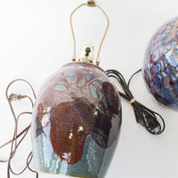 Funihiro Ceramic Lamp Bases with Bright Color Drip Glaze Finish (Sold Separately)