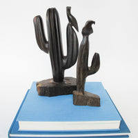Iron Wood Cactus Sculpture Statues (Sold Separately or Together)
