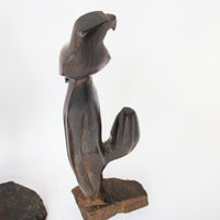 Iron Wood Cactus Sculpture Statues (Sold Separately or Together)