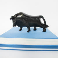Black Onyx Marble Stone Bull