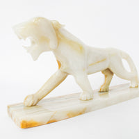 Onyx Stone Tiger Sculpture Statue from Mexico