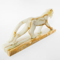 Onyx Stone Tiger Sculpture Statue from Mexico