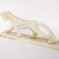 Onyx Stone Tiger Sculpture Statue from Mexico