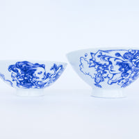 Porcelain Ceramic Ramen Bowls and Pufferfish Ceramic Pitcher (Sold Individually)