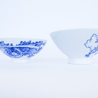 Porcelain Ceramic Ramen Bowls and Pufferfish Ceramic Pitcher (Sold Individually)