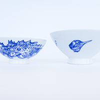 Porcelain Ceramic Ramen Bowls and Pufferfish Ceramic Pitcher (Sold Individually)
