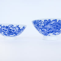 Porcelain Ceramic Ramen Bowls and Pufferfish Ceramic Pitcher (Sold Individually)
