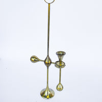 Freddie Anderson Design for Pure Drops of West Germany Vintage Brass Candlestick Holder