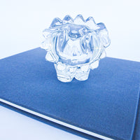Glass Lion Candy Dish Vintage