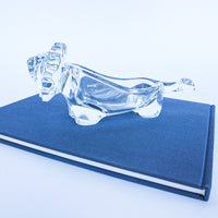 Glass Lion Candy Dish Vintage