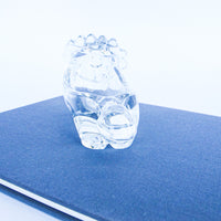 Glass Lion Candy Dish Vintage