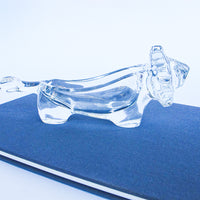 Glass Lion Candy Dish Vintage