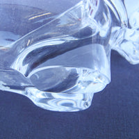 Glass Lion Candy Dish Vintage