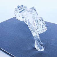 Glass Lion Candy Dish Vintage